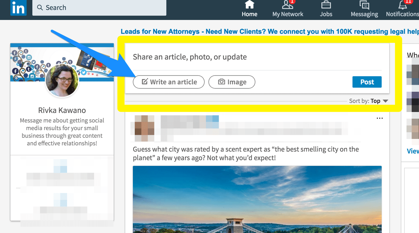 How to Write a LinkedIn Article