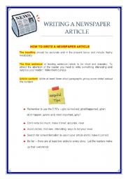 How to Write a Newspaper Article